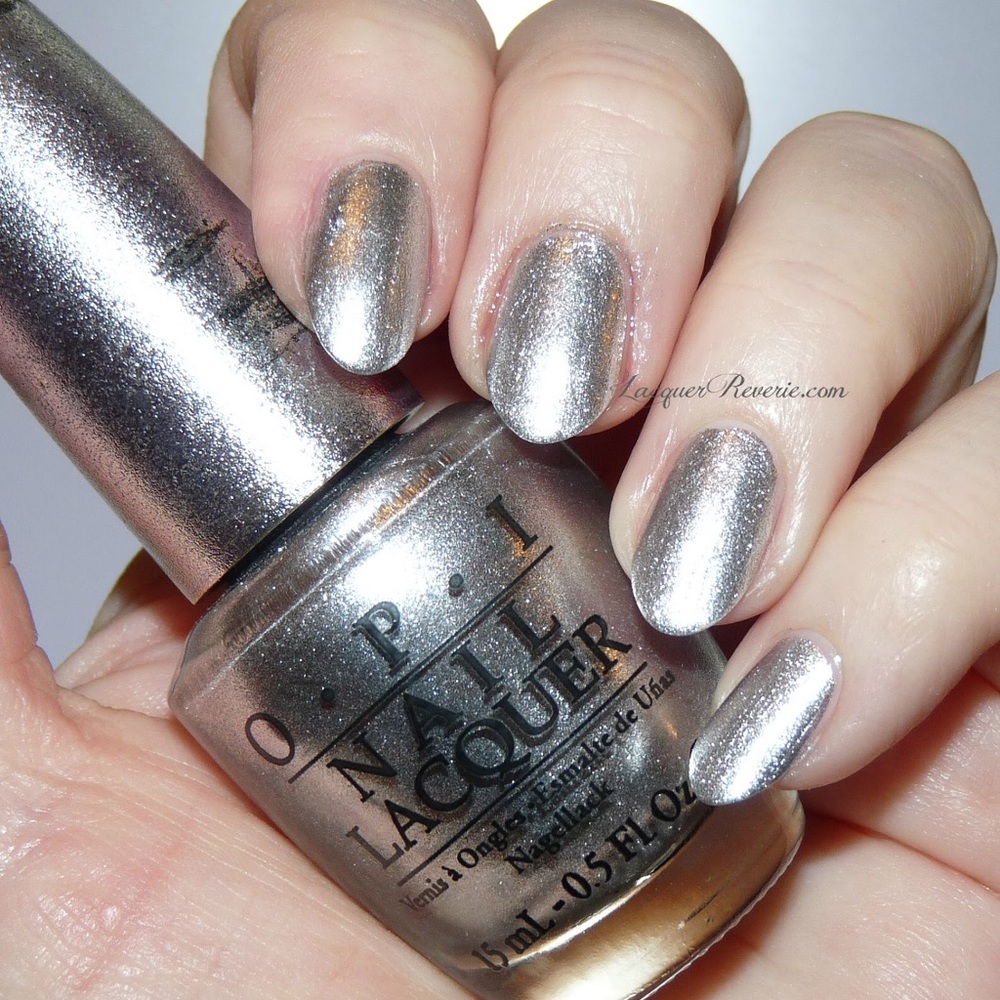 OPI designer series nail color DS RADIANCE silver